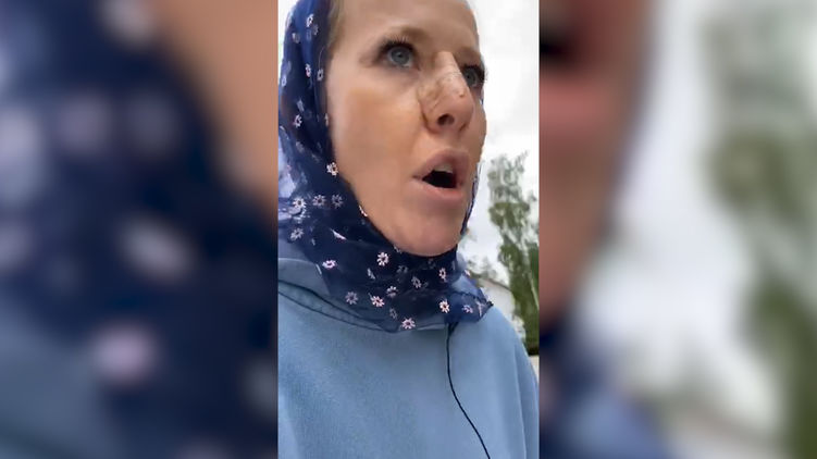 Нападение на Собчак опровергли в монастыре. Скриншот из видео