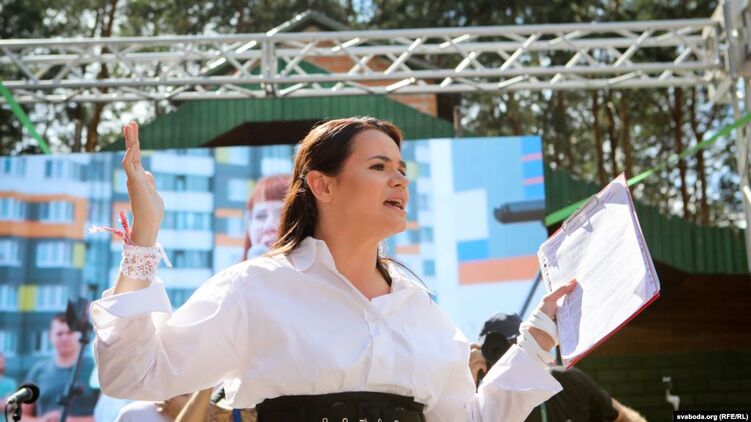 Светлана Тихановская сейчас за пределами Беларуси, фото: svaboda.org