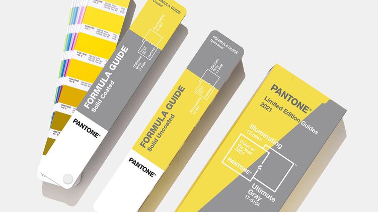 Желтый и серый стали цветами 2021 года. Фото: pantone.com