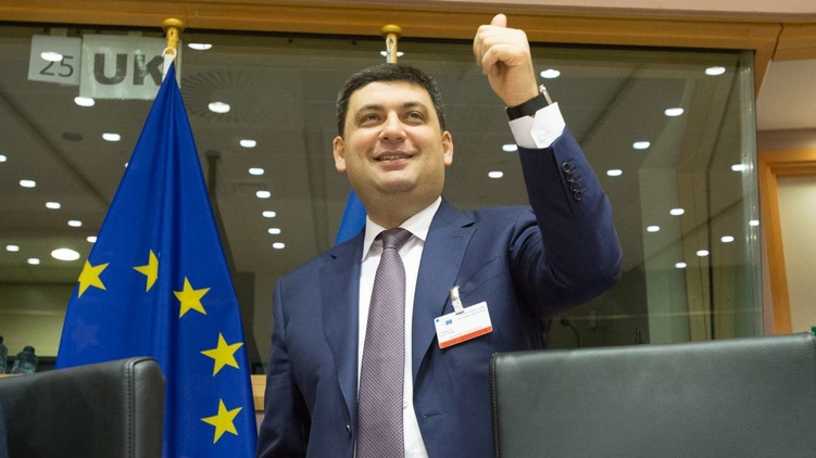 Спикер Владимир Гройсман демонстрирует оптимизм в вопросе отмены Евросоюзом виз для Украины, фото: Анастасия Сироткина ("Голос України"), rada.gov.ua