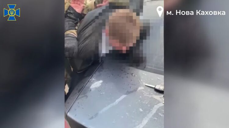 Мужчину задержали в Новой Каховке. Скриншот из видео