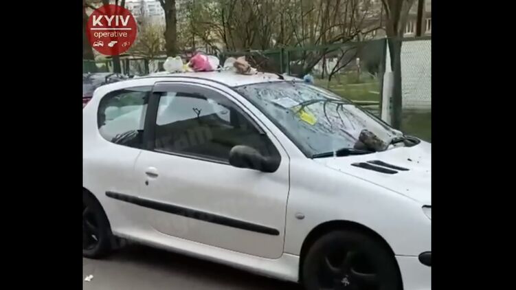 Водителя ждал неприятный сюрприз. Кадр с видео