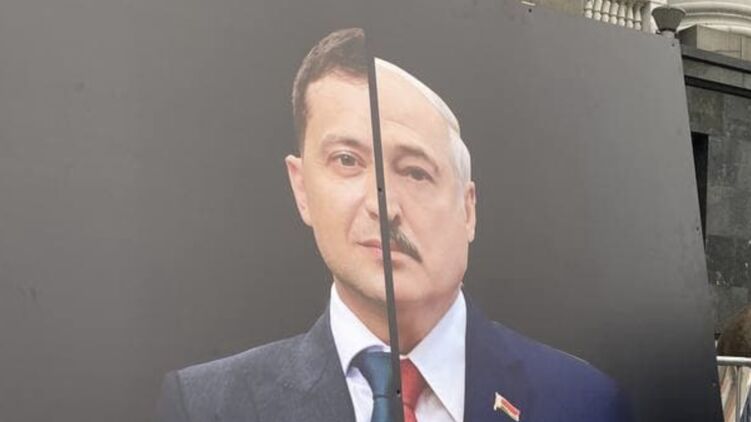 Надпись на постере гласит: "Тебе не идет диктатура". Фото: Страна