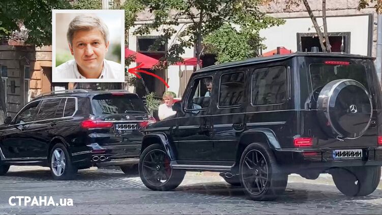 Александра Данилюка сопровождает джип с охраной, фото: Изым Каумбаев, "Страна"