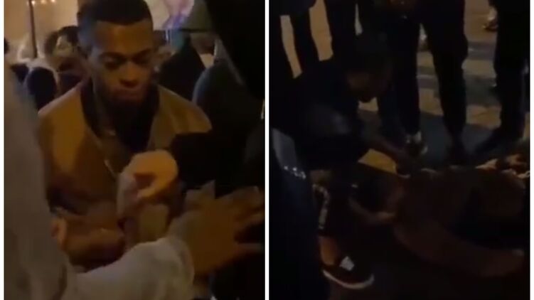 В Киеве на Майдане жестоко избили уличного музыканта. Скриншот TikTok