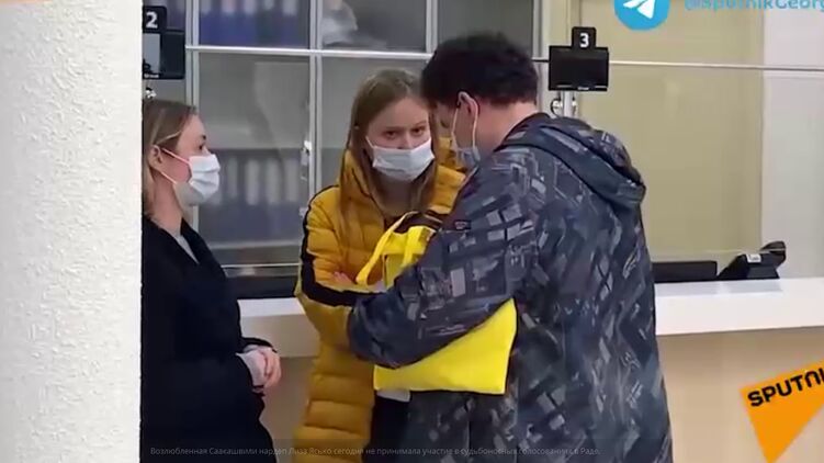 Елизавета Ясько в Грузии. Скриншот из видео