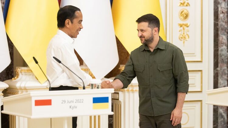 Президент Индонезии на встрече с Зеленским в Киеве. Фото: president.gov.ua