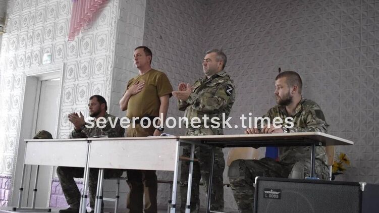 В Северодонецке оккупанты формируют свою власть. Фото: Телеграм