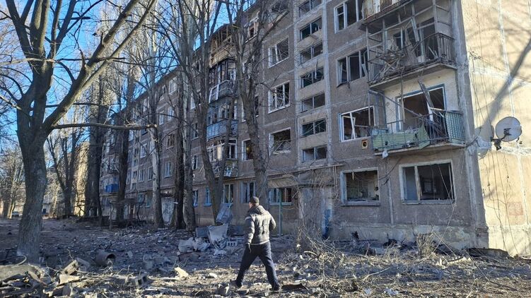 Последствия обстрела Донецкой области. Фото: Телеграм