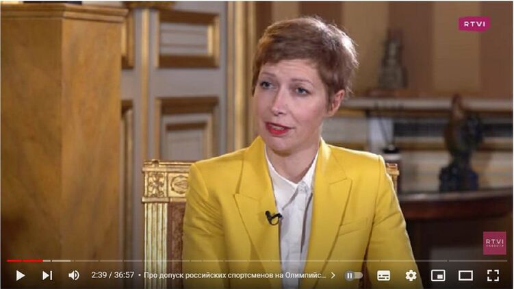 Пресс-секретарь МИД Франции Анн-Клэр Лежандр. Скриншот видео