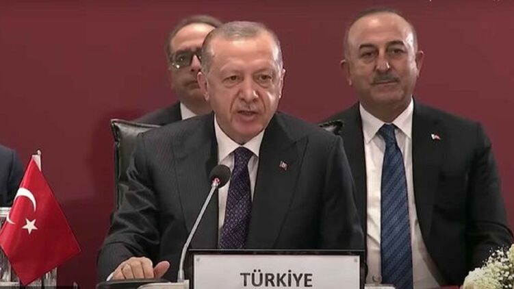 Президент Турции Реджеп Тайип Эрдоган. Скриншот с видео