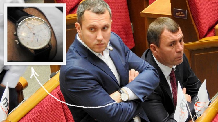 Нардеп Дмитрий Линько в часах от швейцарского бренда IWC, фото: Изым Каумбаев, "Страна"